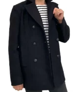 Wool Blend Reefer Jacket Coat | Trendy Leather Jackets