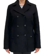 Wool Blend Reefer Jacket Coat | Trendy Leather Jackets