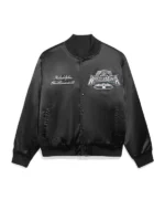 WrestleMania 40 Satin Varsity Jacket | Trendy Leather Jackets