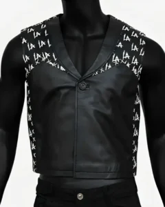 WWE LA Knight Leather Vest | Trendy Leather Jackets