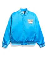 WWE OG Legends Blue Quilted Satin Jacket | Trendy Leather Jackets