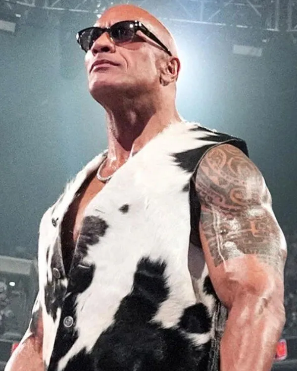WWE Raw Dwayne Johnson Vest | Trendy Leather Jackets