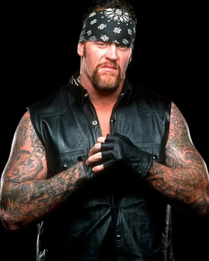 WWE Undertaker Black Leather Vest | Trendy Leather Jackets