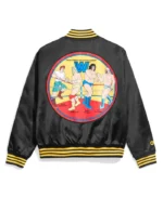 WWE Vintage Quilted Satin Jacket | Trendy Leather Jackets