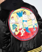 WWE Vintage Quilted Satin Jacket | Trendy Leather Jackets