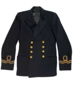 WWII British Royal Navy Pharmacist Reserves Officer Reefer Jacket | Trendy Leather Jackets