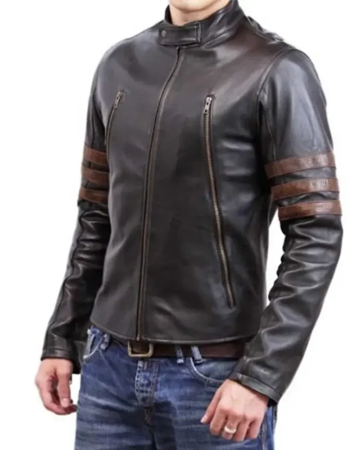 X-Men Origins Wolverine Black Leather Jacket | Trendy Leather Jackets