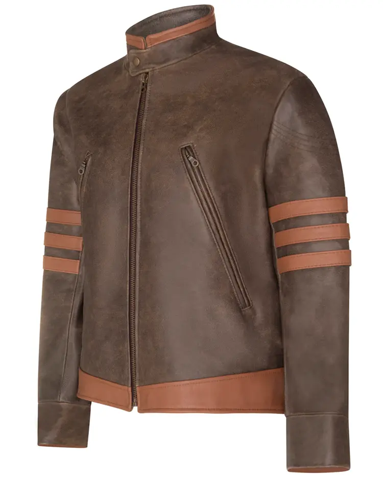 X-Men Wolverine Origins Biker Leather Jacket | Trendy Leather Jackets