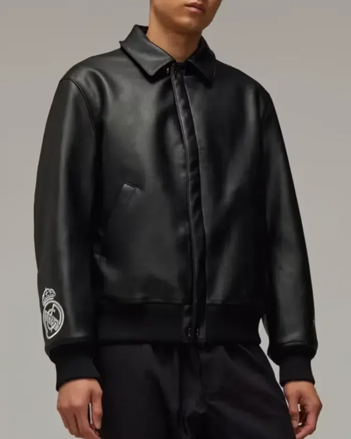 Y-3 Real Madrid Collared Jacket | Trendy Leather Jackets