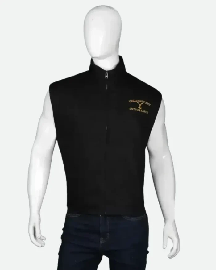 Yellowstone John Dutton Black Vest | Trendy Leather Jackets