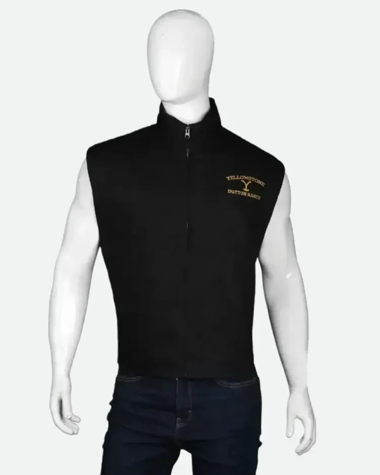 Yellowstone John Dutton Black Vest | Trendy Leather Jackets