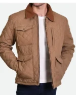Yellowstone John Dutton Brown Quilted Jacket | Trendy Leather Jackets