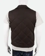 Yellowstone John Dutton Brown Quilted Vest | Trendy Leather Jackets